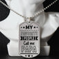My favorite people call me papa-Jewelry-Military Chain (Silver)-No-19-Chic Pop