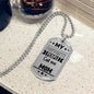 My favorite people call me Mom-Jewelry-Military Chain (Silver)-No-8-Chic Pop