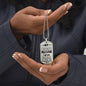 My favorite people call me papa-Jewelry-Military Chain (Silver)-No-14-Chic Pop