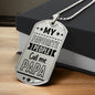 My favorite people call me papa-Jewelry-Military Chain (Silver)-No-11-Chic Pop