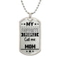 My favorite people call me Mom-Jewelry-Military Chain (Silver)-No-1-Chic Pop