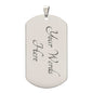 My favorite people call me papa-Jewelry-Military Chain (Silver)-No-3-Chic Pop