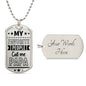 My favorite people call me papa-Jewelry-Military Chain (Silver)-Yes-2-Chic Pop