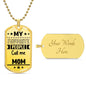 My favorite people call me Mom-Jewelry-Military Chain (Silver)-No-6-Chic Pop