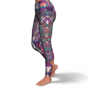 Mandala Elephant-Yoga Pants-XS-4-Chic Pop