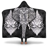 Mandala Elephant-Hooded Blanket-Adult-Premium Sherpa-1-Chic Pop
