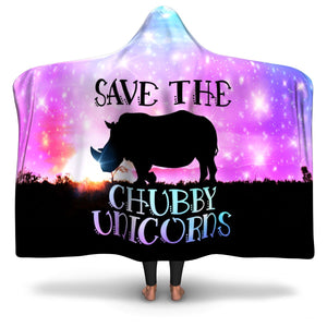 Chubby Unicorns-Hooded Blanket-Adult-Premium Sherpa-1-Chic Pop