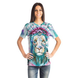 Hippie Lion-T-shirt-XS-1-Chic Pop