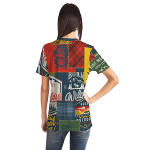 Camping Patchwork-Pocket T-shirt-XS-3-Chic Pop