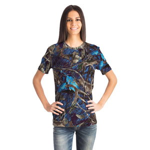 Camo Turquoise-T-shirt-XS-1-Chic Pop