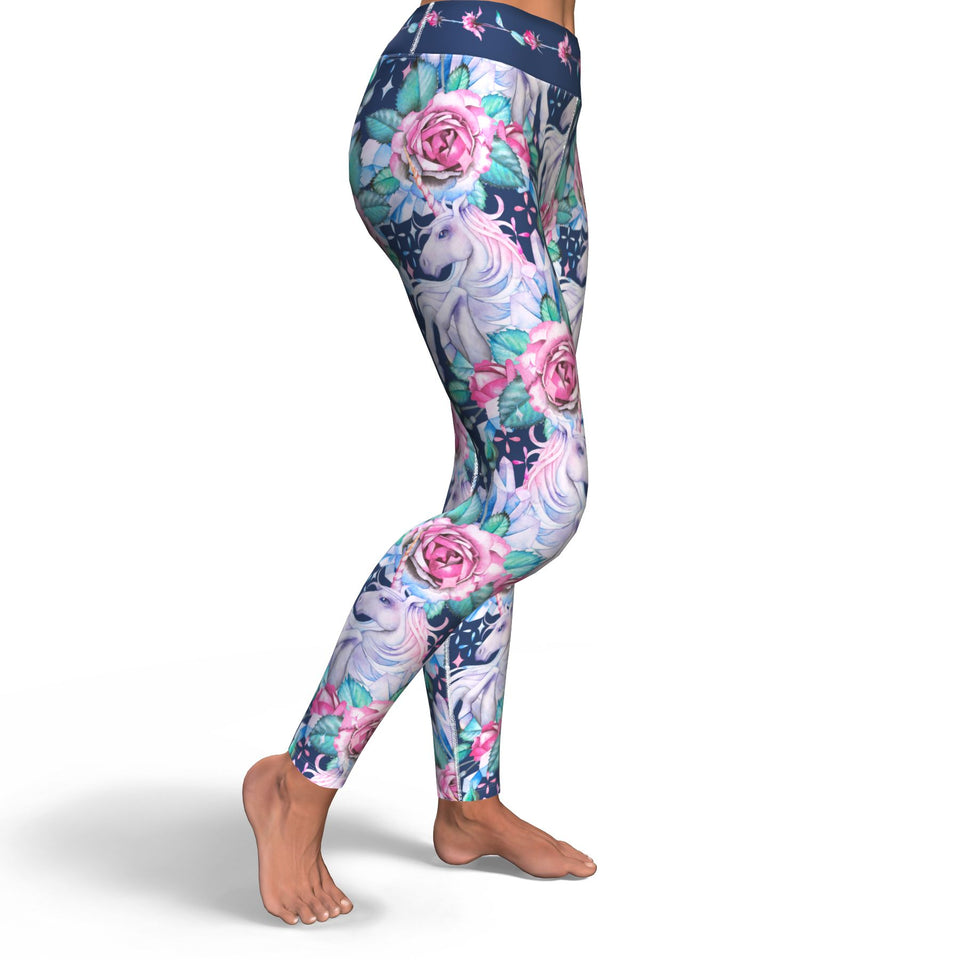 Unicorn Roses-Yoga Pants-XS-3-Chic Pop