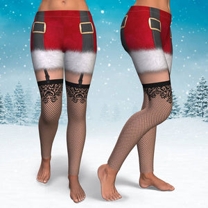 Naughty Santa Leggings-Leggings - AOP-XS-9-Chic Pop