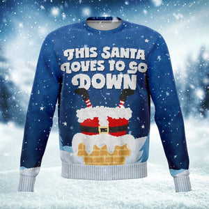 Santa Goes Down Sweatshirt-Fashion Sweatshirt - AOP-XS-1-Chic Pop