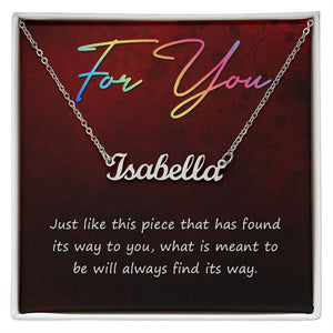 For you-Jewelry-Polished Stainless Steel-Standard Box-1-Chic Pop