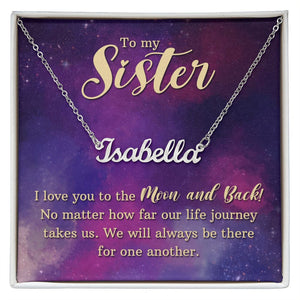 To my sister-I love you-Jewelry-Polished Stainless Steel-Standard Box-1-Chic Pop