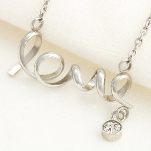 Happy Mother's Day-Jewelry-High Polished .316 Surgical Steel Scripted Love-4-Chic Pop