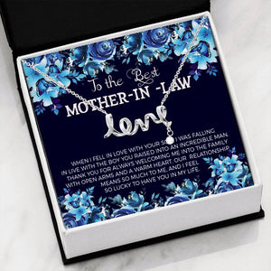 To The Best Mother In Law-Jewelry-High Polished .316 Surgical Steel Scripted Love-2-Chic Pop