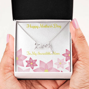 Happy Mother's Day-Jewelry-High Polished .316 Surgical Steel Scripted Love-1-Chic Pop
