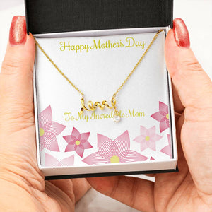 Happy Mother's Day-Jewelry-18k Yellow Gold Scripted Love-6-Chic Pop