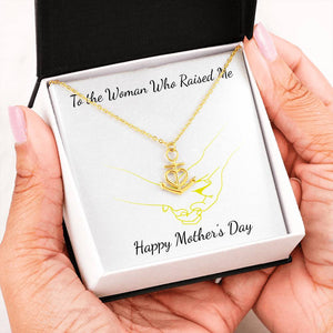 To The Woman Who Raised Me-Jewelry-18k Yellow Gold Finish Friendship Anchor-1-Chic Pop