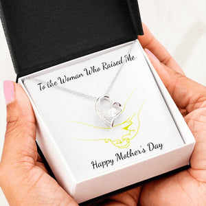 To The Woman Who Raised Me-Jewelry-14k White Gold Finish-1-Chic Pop