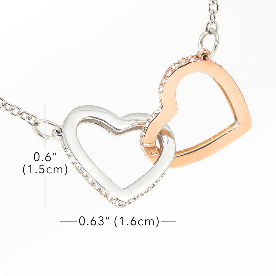 To The Woman Who Raised Me-Jewelry-Interlocking Heart Necklace-6-Chic Pop
