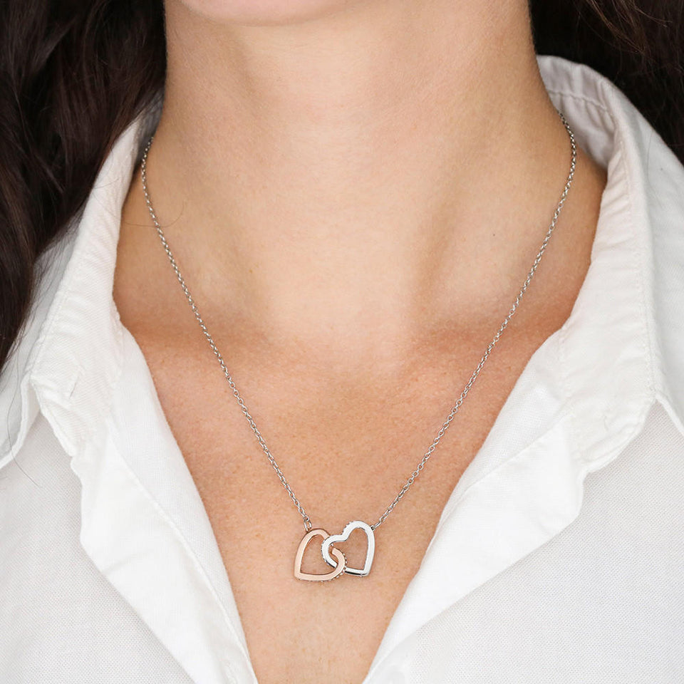 To The Best Mother In Law-Jewelry-Interlocking Heart Necklace-4-Chic Pop