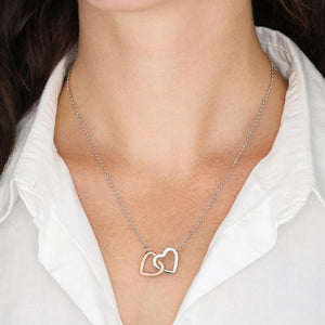 To The Woman Who Raised Me-Jewelry-Interlocking Heart Necklace-4-Chic Pop