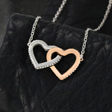 To The Woman Who Raised Me-Jewelry-Interlocking Heart Necklace-7-Chic Pop