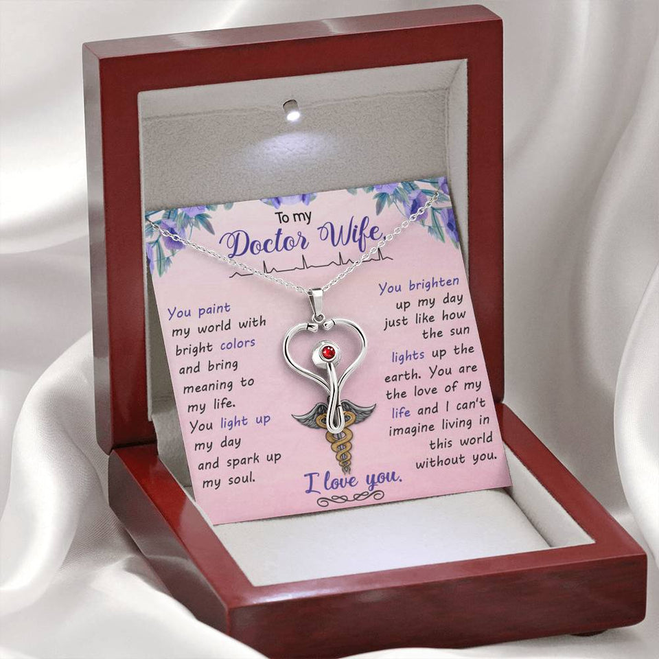 To my doctor wife you paint my world-Jewelry-Standard Box-8-Chic Pop