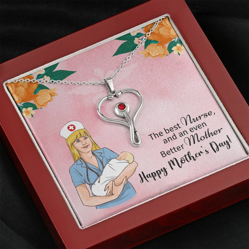 The best nurse and an even better mother-Jewelry-Mahogany Style Luxury Box-7-Chic Pop