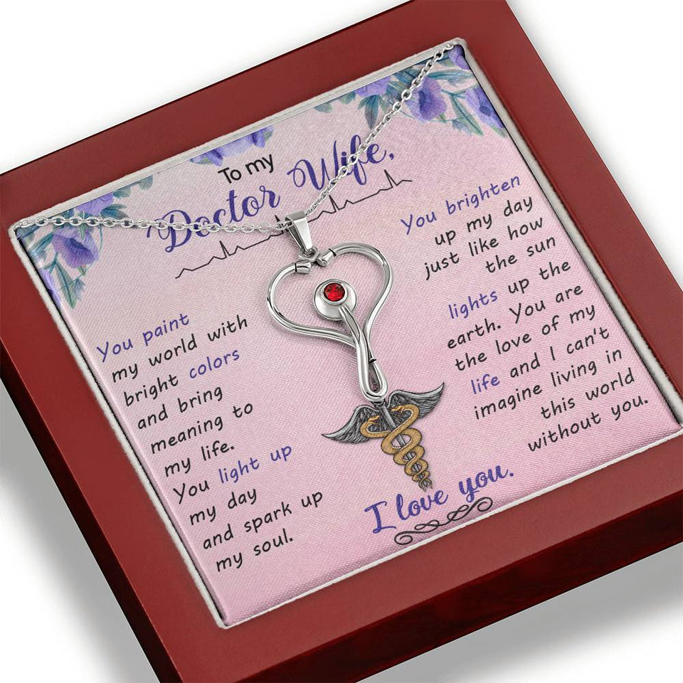 To my doctor wife you paint my world-Jewelry-Standard Box-20-Chic Pop