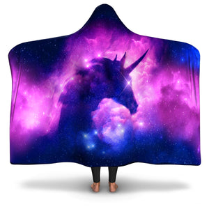 Unicorn Galaxy-Hooded Blanket-Adult-Premium Sherpa-1-Chic Pop