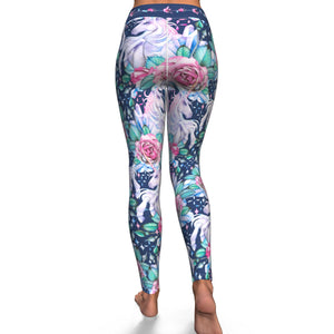 Unicorn Roses-Yoga Pants-XS-4-Chic Pop