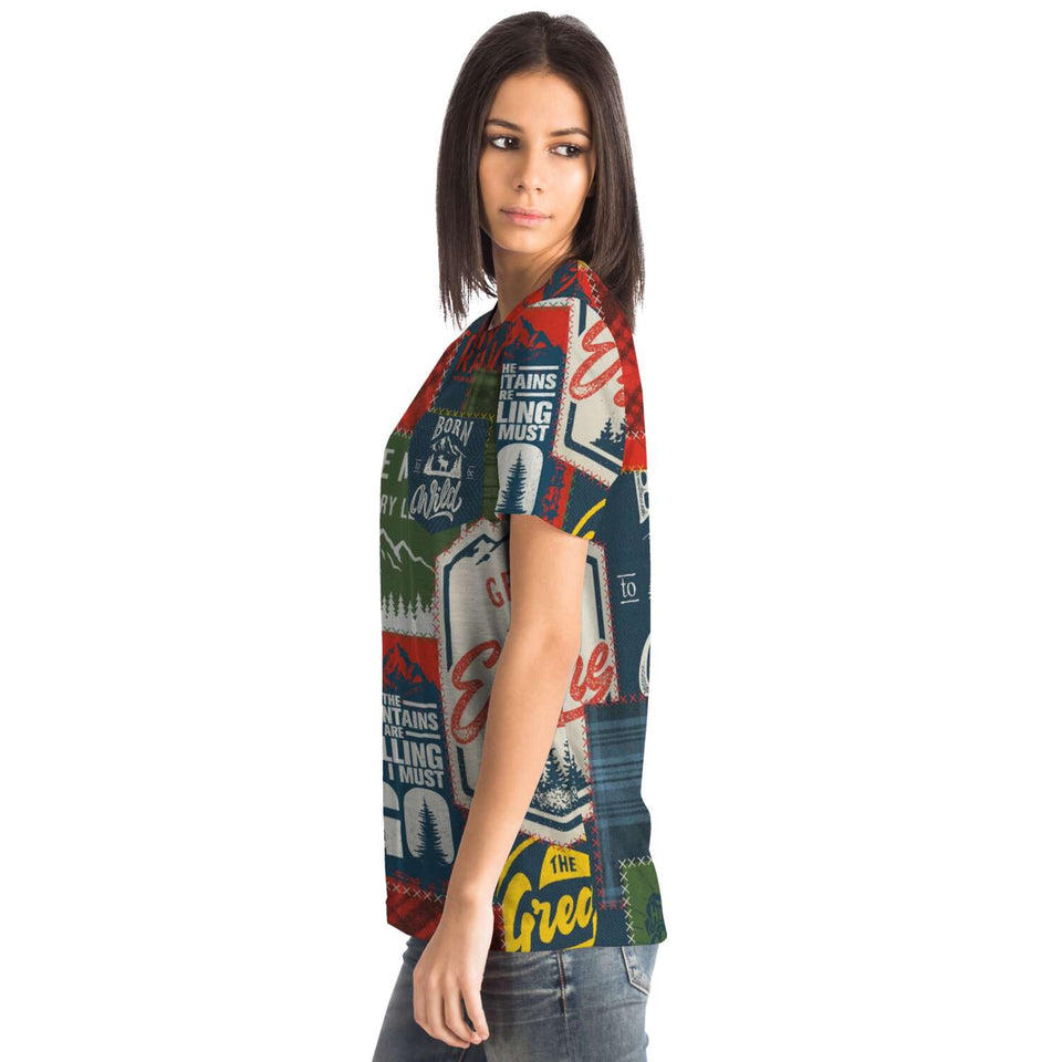 Camping Patchwork-Pocket T-shirt-XS-5-Chic Pop