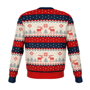 Woman Yelling at a Cat Ugly Christmas Meme Sweatshirt-Fashion Sweatshirt - AOP-XS-4-Chic Pop