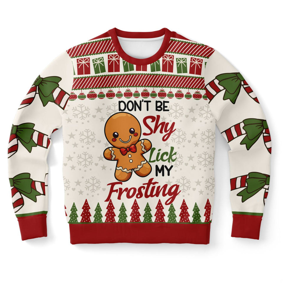 Don't Be Shy Lick My Frosting-Athletic Sweatshirt - AOP-XS-1-Chic Pop