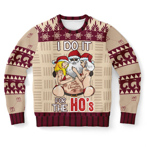 I Do It for the Ho’s Christmas-Athletic Sweatshirt - AOP-XS-1-Chic Pop