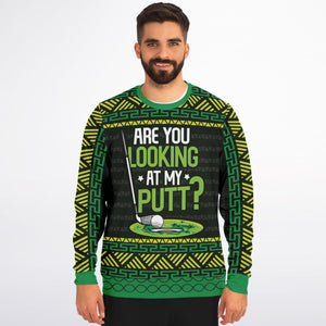 Are You Looking at My Putt?-Athletic Sweatshirt - AOP-XS-11-Chic Pop