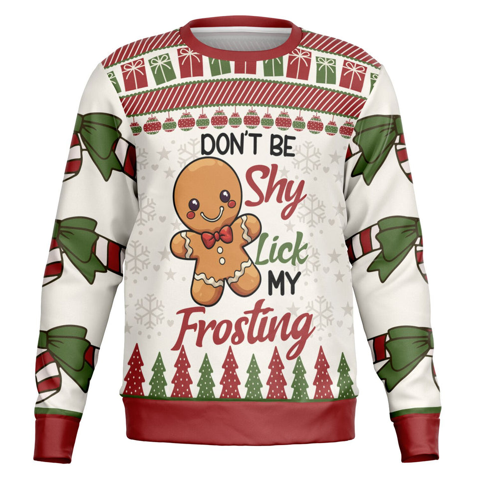 Don't Be Shy Lick My Frosting-Athletic Sweatshirt - AOP-XS-4-Chic Pop