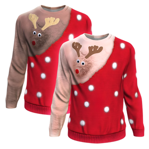 Rudolph Light Skin Sweatshirt-Sweatshirt-XS-5-Chic Pop