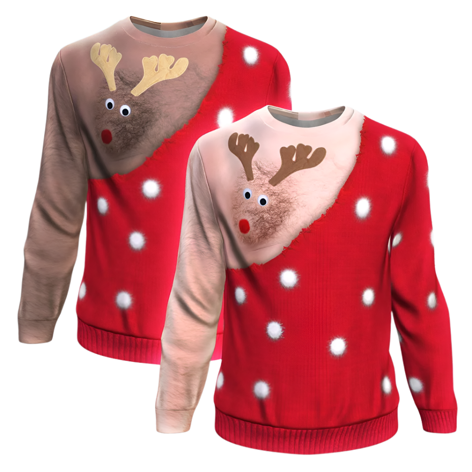 Rudolph Light Skin Sweatshirt-Sweatshirt-XS-5-Chic Pop