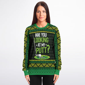 Are You Looking at My Putt?-Athletic Sweatshirt - AOP-XS-5-Chic Pop