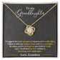 To My Granddaughter, You_ll Feel My Love Within This - Love knot Necklace-Jewelry-18K Yellow Gold Finish-Standard Box-3-Chic Pop