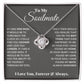 To My Soulmate, In Your Heart I Found My Love - Love knot Necklace-Jewelry-14K White Gold Finish-Standard Box-1-Chic Pop