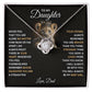 To My Daughter, You Will Always Be My Baby Girls - Love knot Necklace-Jewelry-14K White Gold Finish-Standard Box-1-Chic Pop
