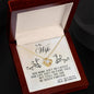To My Wife, You Are My Queen Forever - Love knot Necklace-Jewelry-18K Yellow Gold Finish-Luxury Box-6-Chic Pop