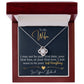 To My Wife, I Want To Be Your Everything - Love knot Necklace-Jewelry-14K White Gold Finish-Luxury Box-4-Chic Pop