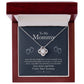 To My Mommy, Love From Your Tummy - Love knot Necklace-Jewelry-14K White Gold Finish-Luxury Box-4-Chic Pop