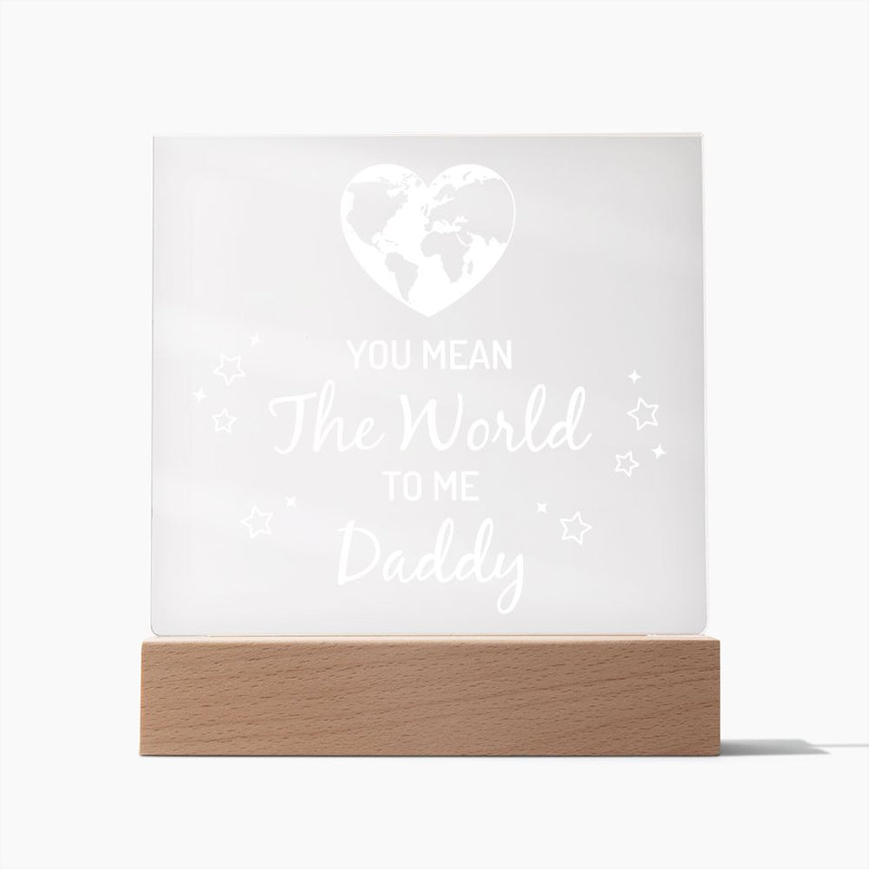 You Mean The World To Me Daddy-Jewelry-Wooden Base-1-Chic Pop